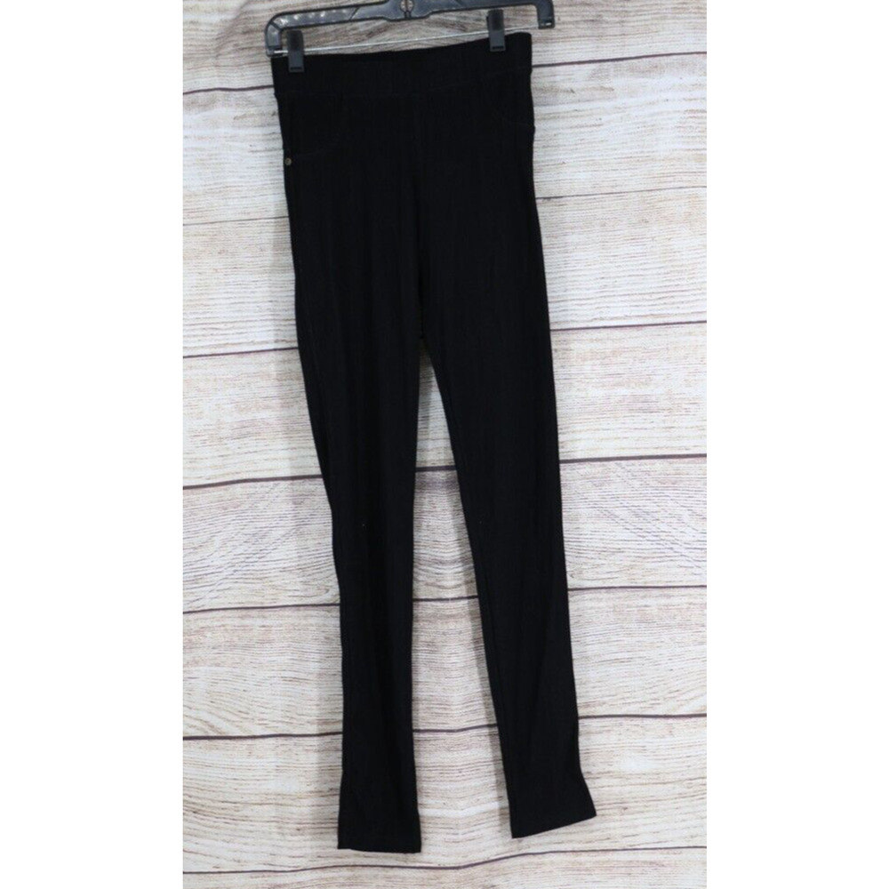 Womens One Size Pull On Leggings Set Bundle Blue Black - Picture 2 of 15